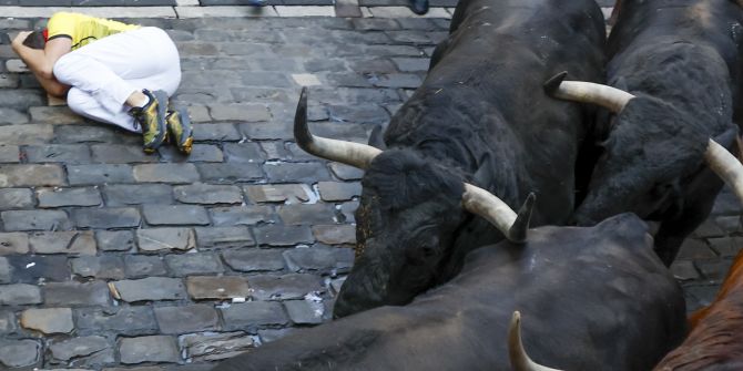 Pamplona Stier-Hetze