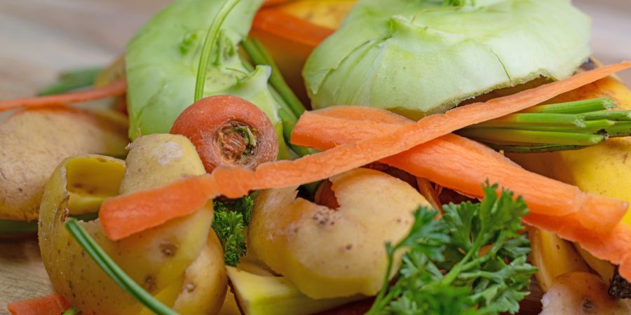 Kartoffelschalen Küchenabfall bio Kompost