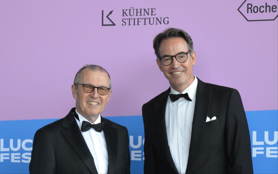 Die Festival-Macher: Präsident Markus Hongler und Intendant Sebastian Nordmann führen das Lucerne Festival gemeinsam in die Zukunft.