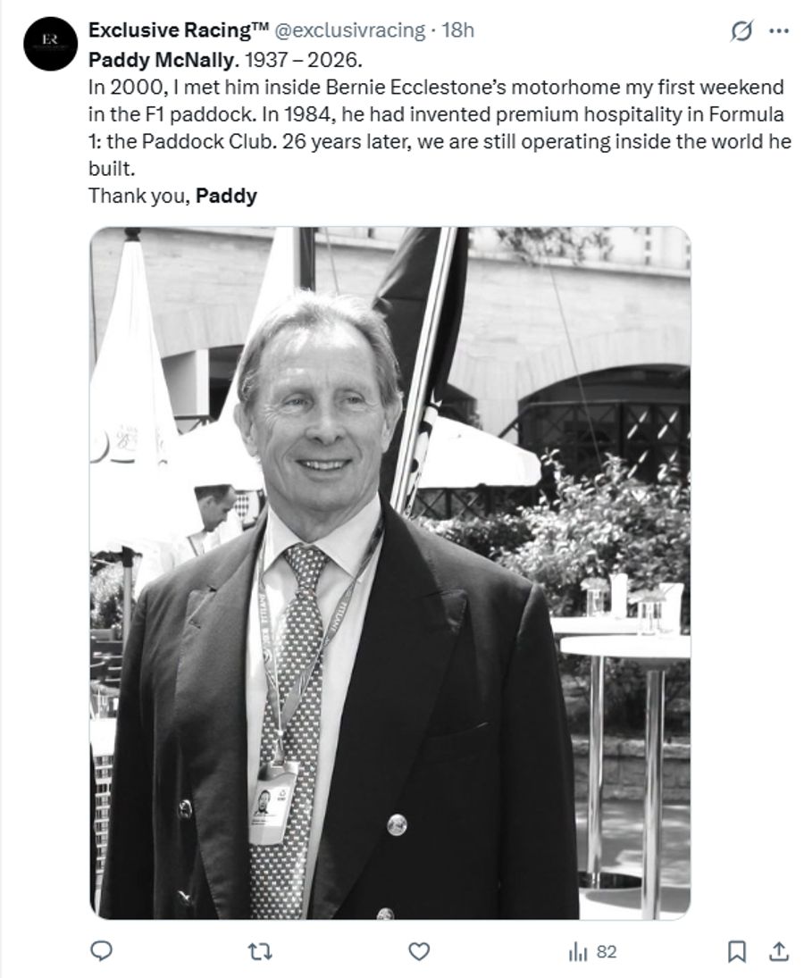 Ihr Ex Paddy McNally ist gestorben.