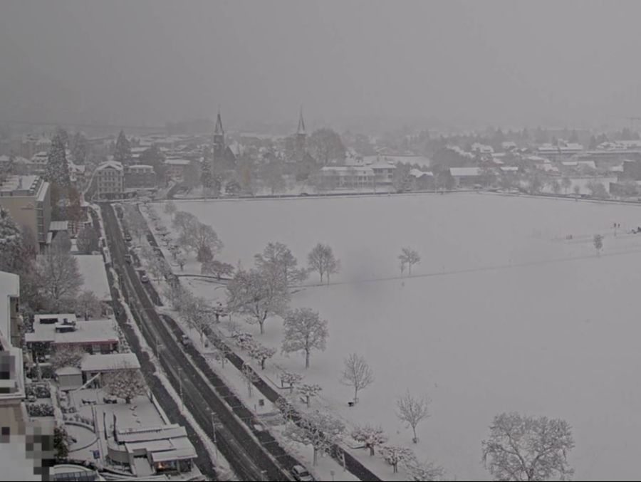 Die Höhenmatte in Interlaken ist weiss.