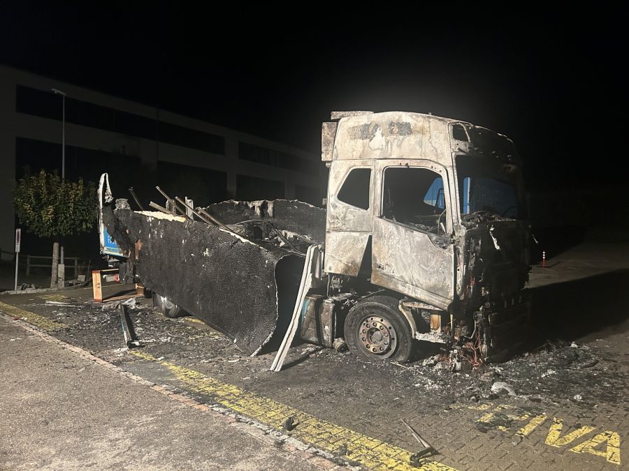 Brand Wohlen Lastwagen