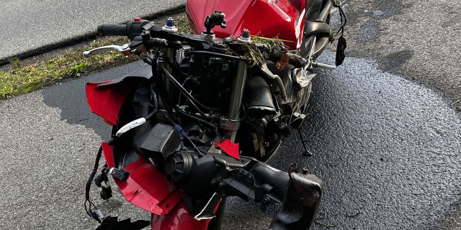 Selbstunfall Motorrad