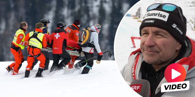 Michelle Gisin Sturz Abfahrt