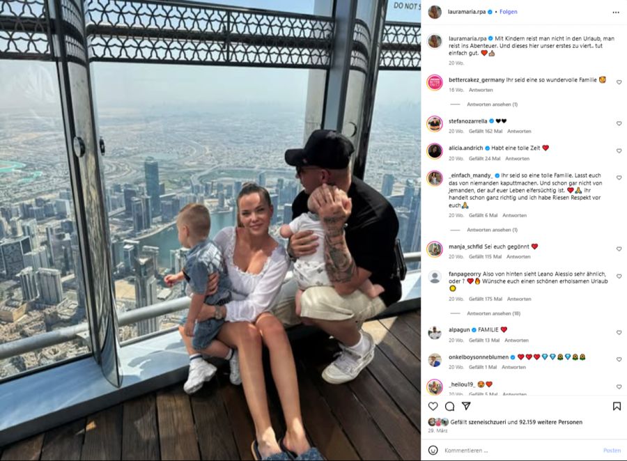 Pietro und Laura sind Eltern von zwei gemeinsamen Söhnen.