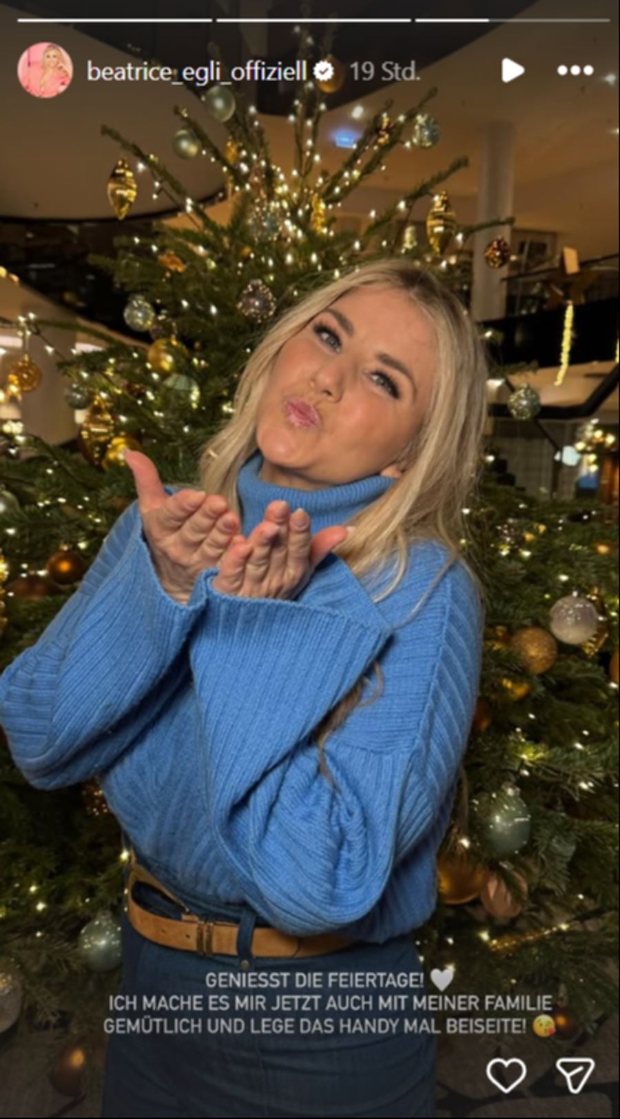 Beatrice Egli will die Zeit mit ihrer Familie ohne Handy-Ablenkung geniessen.