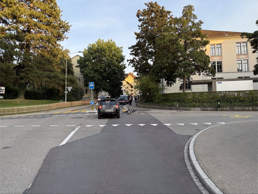 Der Unfallhergang wird untersucht.