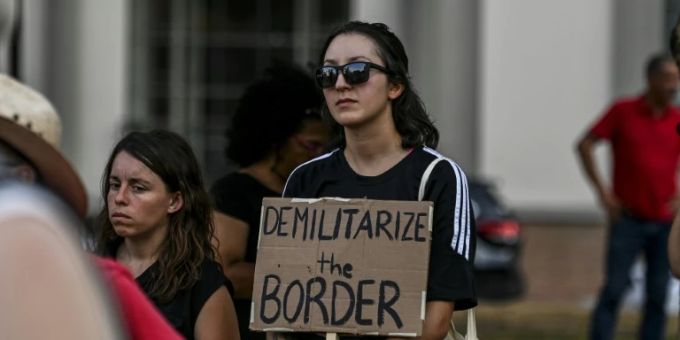 US-Demonstranten US-Demonstranten