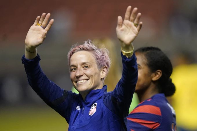 Megan Rapinoe ist eine von 17 Preisträgerinnen der Freiheitsmedaille. Megan Rapinoe