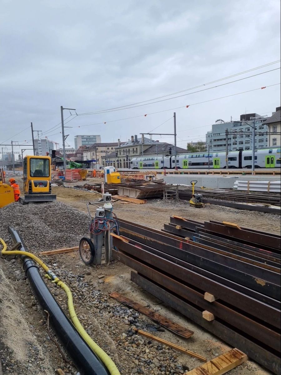 Baustelle Bahnhof Freiburg