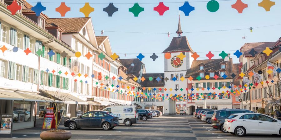 Die Hauptgasse im Zentrum von Willisau.