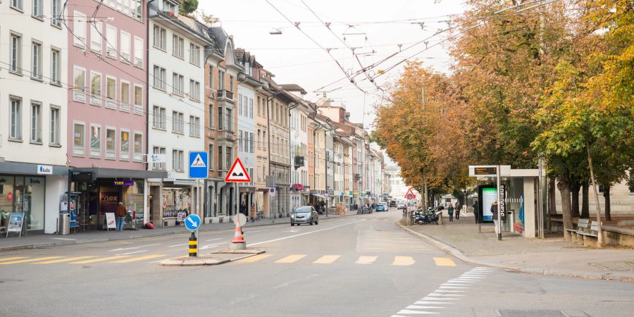 Die Stadthausstrasse in Winterthur.