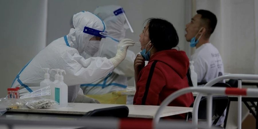 Corona-Test in Peking