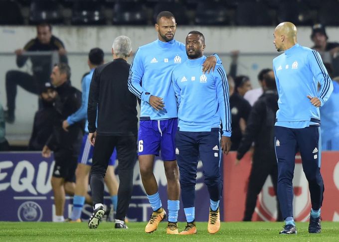 Patrice Evra im Einsatz für Olympique Marseille. Patrice Evra Marseille