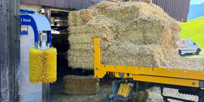 51-jähriger Landwirt stürzt in Stein von Lastwagen.