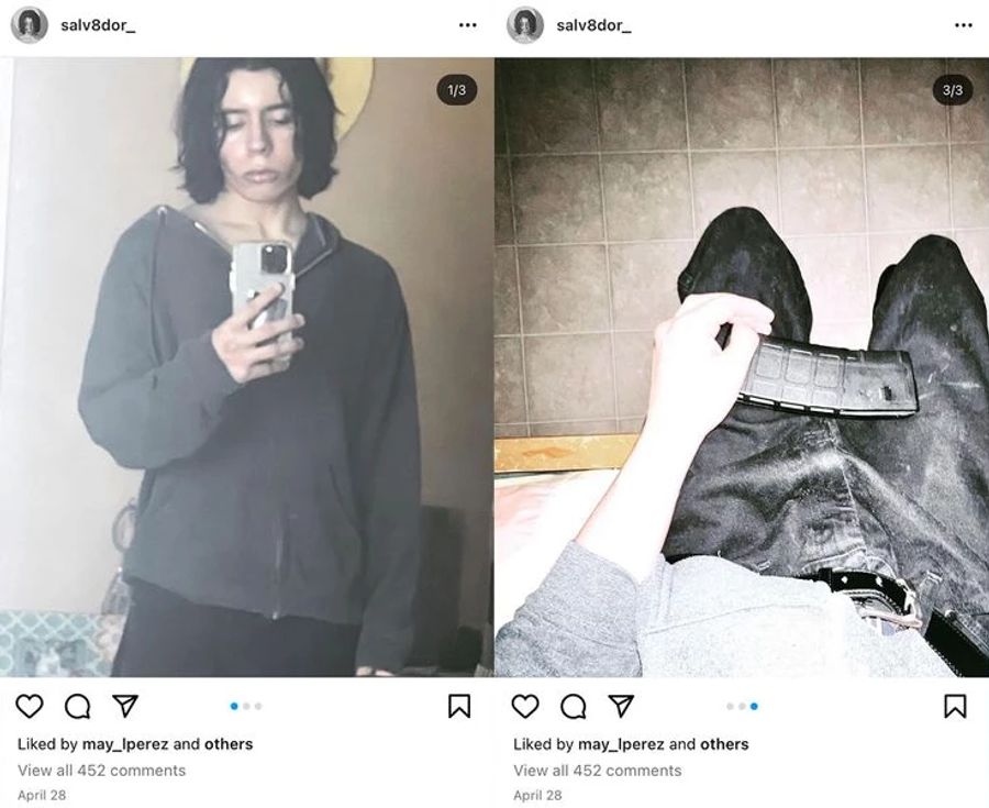 Auf Social Media fiel Ramos mit Waffenbildern und aggressiven Nachrichten auf.