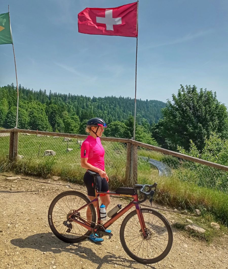 Monika Sattler und ihr Velo