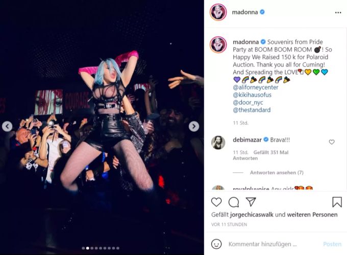 Wer kann, der kann! Dachte sich wohl auch die «Queen of Pop»! Madonna