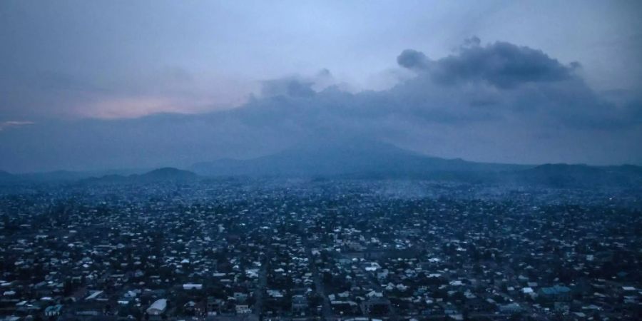 Goma ist zwölf Kilometer vom Vulkan Nyiragongo entfernt