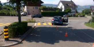 Rapperswil-Jona SG - Verletzter Mann nach Unfall zwischen Velo und Auto