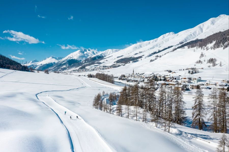 Loipen Langlauf Schweiz Engadin