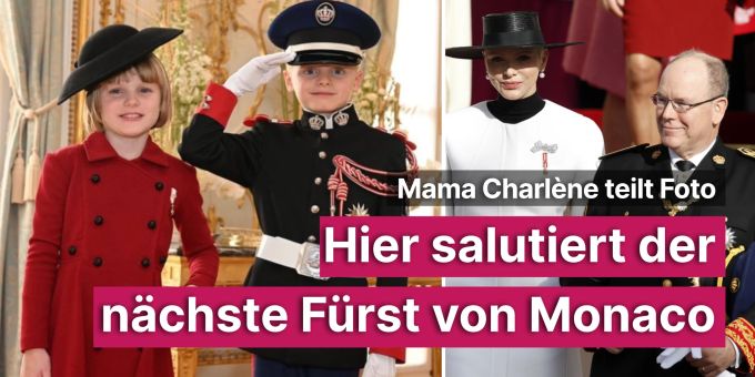 Charlène teilt Foto - Hier salutiert der nächste Monaco-Fürst Charlène teilt Foto - Hier salutiert der nächste Monaco-Fürst