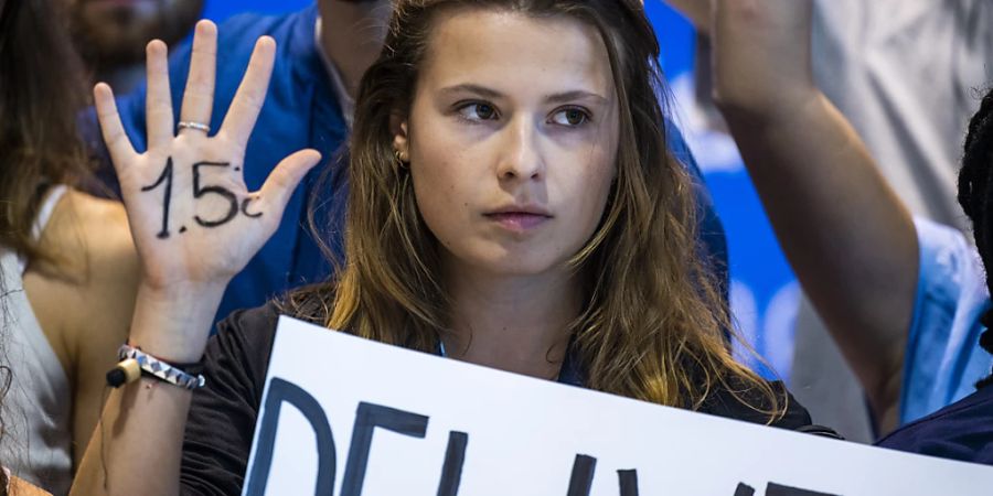 Klimaaktivistin der Fridays for Future Bewegung Luisa Neubauer steht bei einer Demonstration auf dem UN-Klimagipfel COP27. Foto: Christophe Gateau/dpa