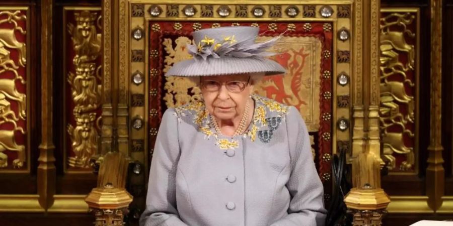 Königin Elizabeth II. bei einer Rede im House of Lords im Londoner Palace of Westminster. Foto: Chris Jackson/PA Wire/dpa