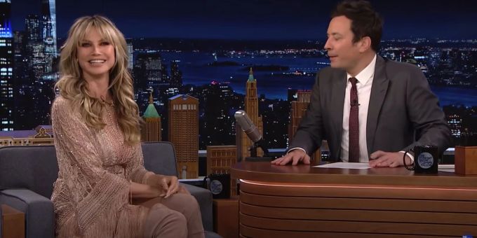 Heidi Klum im US-TV. heidi klum