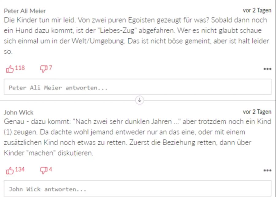Dazu sind sich auch diese beiden Nau.ch-Nutzer einig.