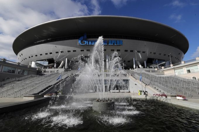 Die Gazprom-Arena in St. Petersburg: Hier ist der Champions League-Final geplant. Gazprom-Arena