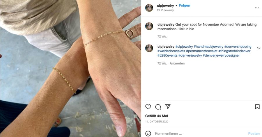 Instagram Geschweisstes Armband