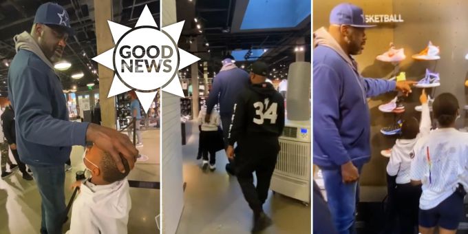 Good News - NBA-Legende kaufte weinendem Jungen Schuhe und Mantel