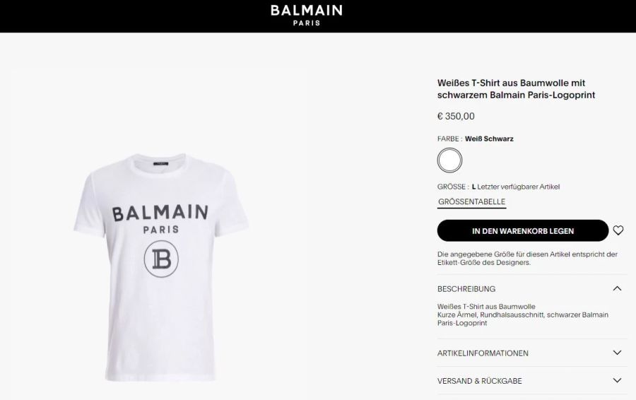 Rigozzis Shirt ist von Balmain.