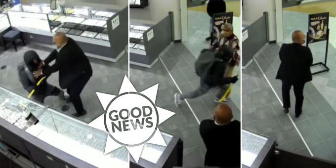Good News - Juwelier vertreibt Dieb gleich selbst aus seinem Laden