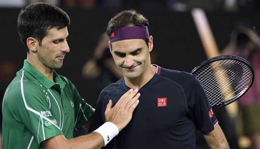 Können Novak Djokovic (l.) und Roger Federer Nadal noch abfangen?