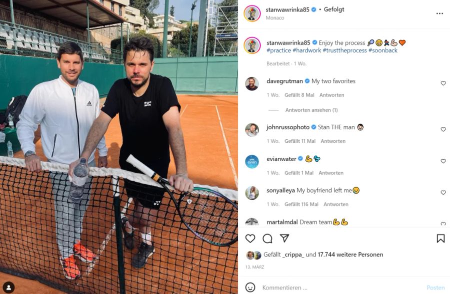 Stan Wawrinka kehrt nach einjähriger Pause auf die Tour zurück.