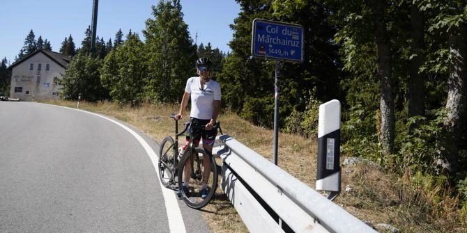 Monika Sattler und ihr Velo