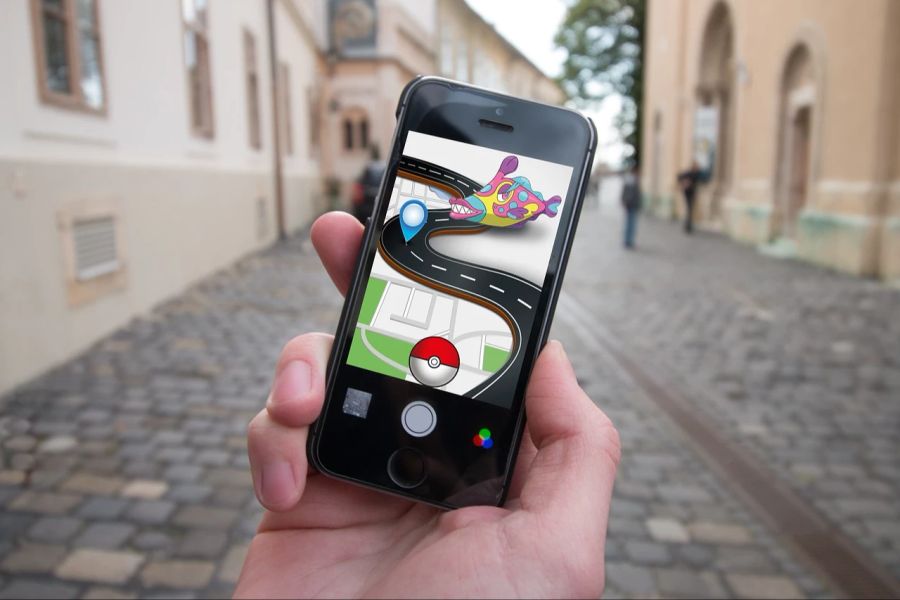 Strasse Handy Smartphone Pokemon Hand