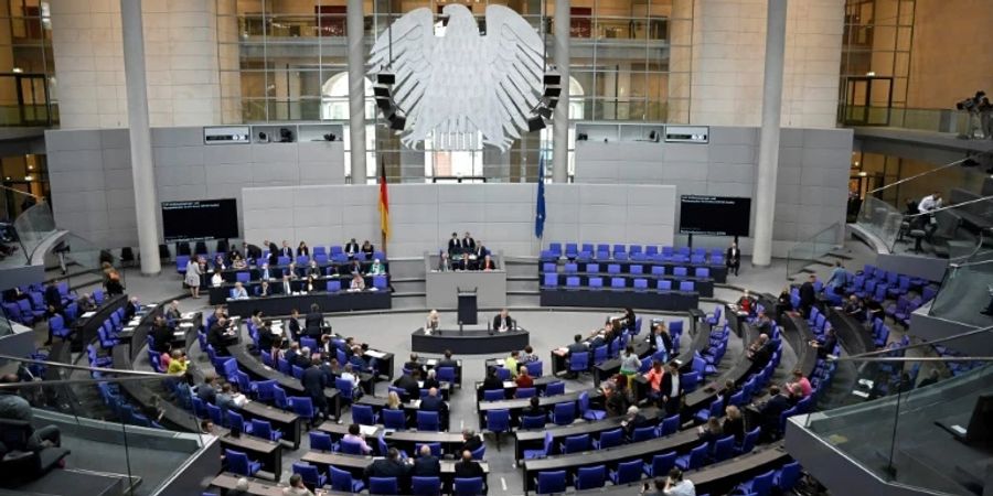 Blick ins Plenum des Bundestags