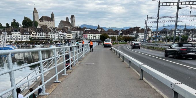 Rapperswil-Jona SG: Zwei Velos kollidieren. Rapperswil-Jona SG