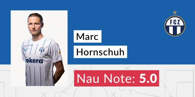Die Note für Marc Hornschuh vom FCZ. Marc Hornschuh
