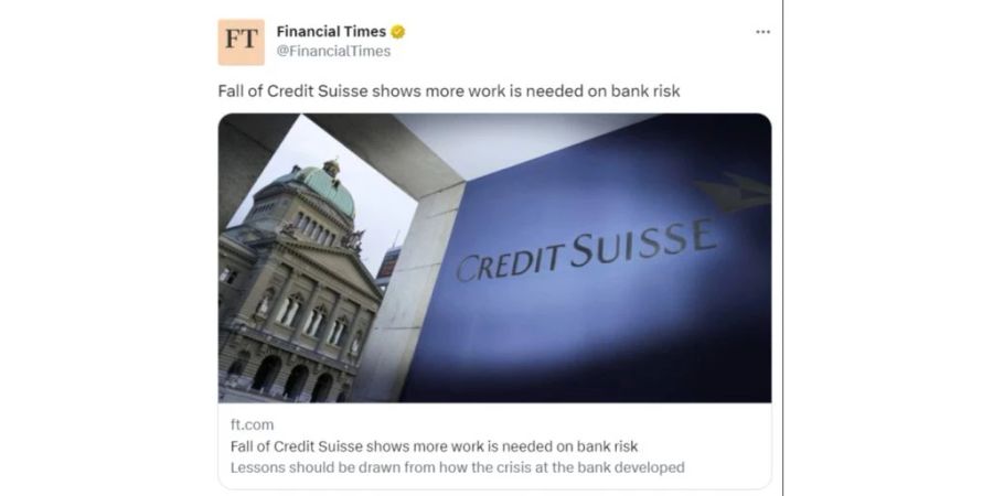 bankenkrise credit suisse