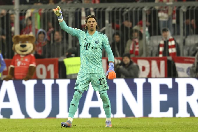 Yann Sommer während seinem zweiten Pflichtspiel für Bayern München. Yann Sommer Bayern München