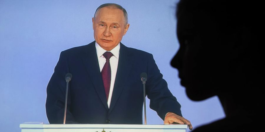 Russian President Vladimir Putin addresses Federal Assembly