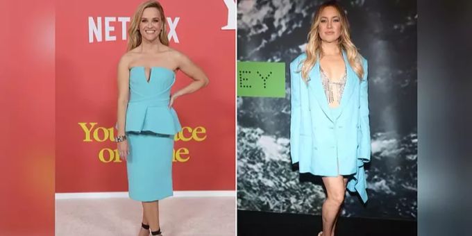 In Babyblau - Kate Hudson und Reese Witherspoon: Strahlende Looks