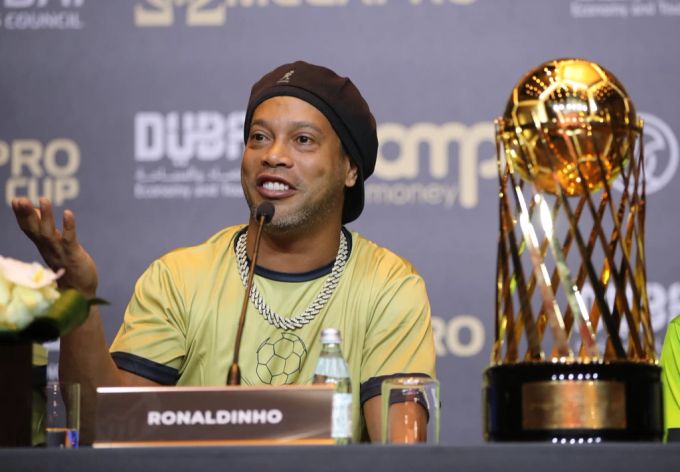 Ronaldinho bei einem Legenden-Spiel im Mai 2022. ronaldinho