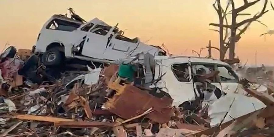 Tornado-Schäden in Rolling Fork im US-Bundesstaat Mississippi