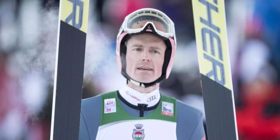 Skispringer Severin Freund fehlte lange wegen einer Verletzung. Foto: Urs Flueeler/KEYSTONE/dpa