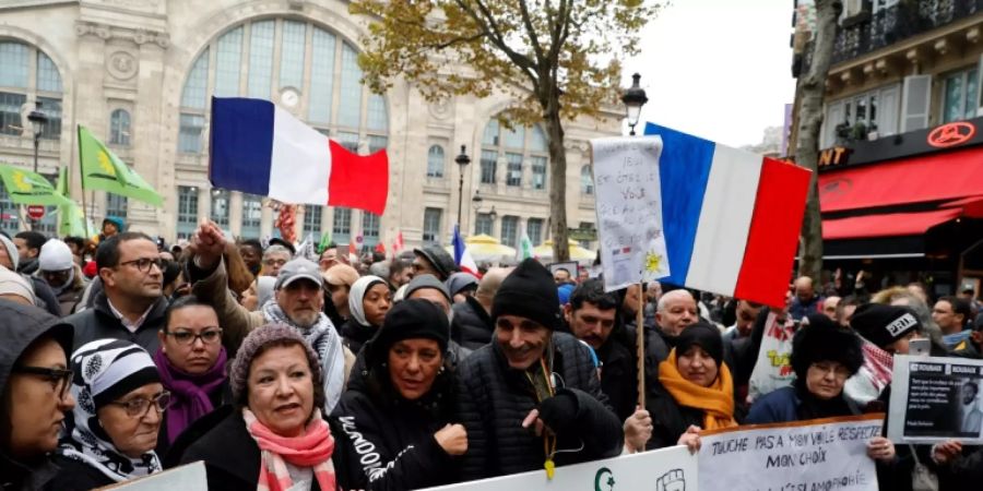 Demonstration gegen Islamhass in Paris
